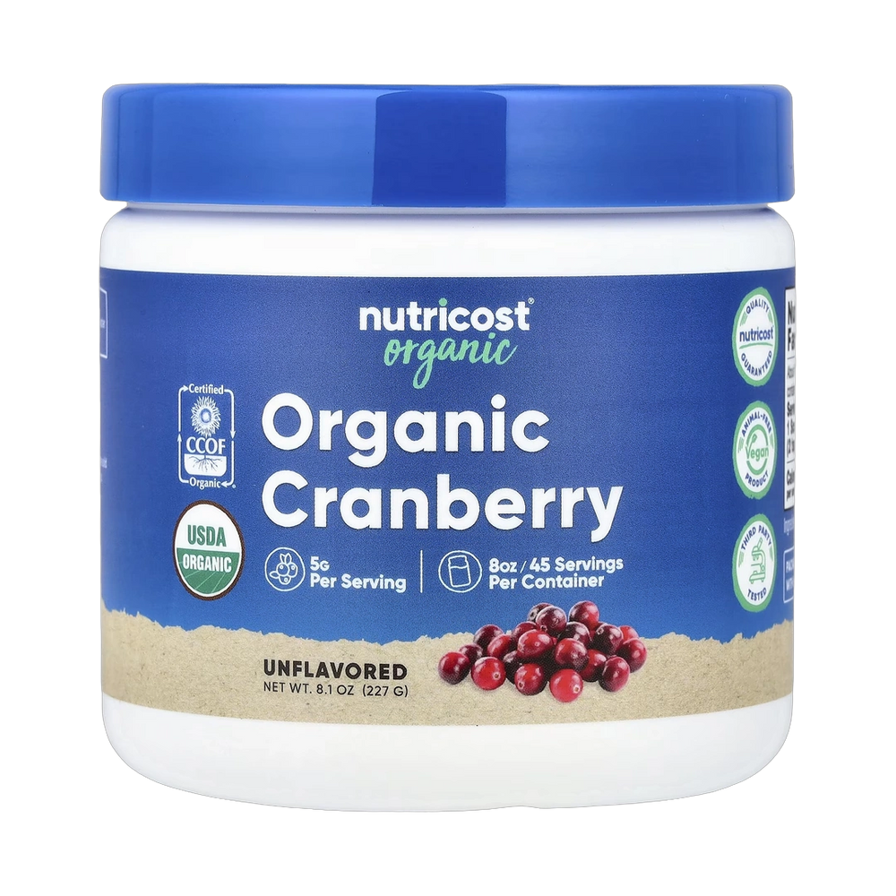 Nutricost, Organic Cranberry, Unflavored, 8.1 oz, 227 g