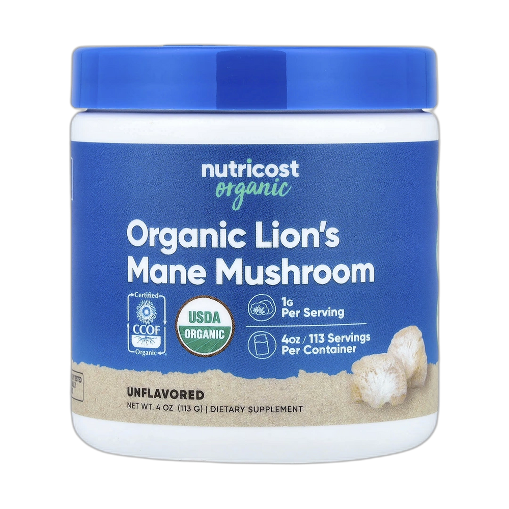 Nutricost, Organic Lion's Mane Mushroom, Unflavored, 4 oz, 113 g