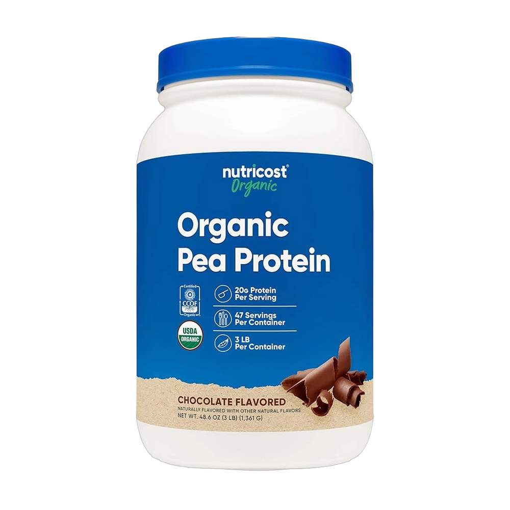 Nutricost, Organic, Pea Protein, Chocolate, 3 lb, 1,361 g