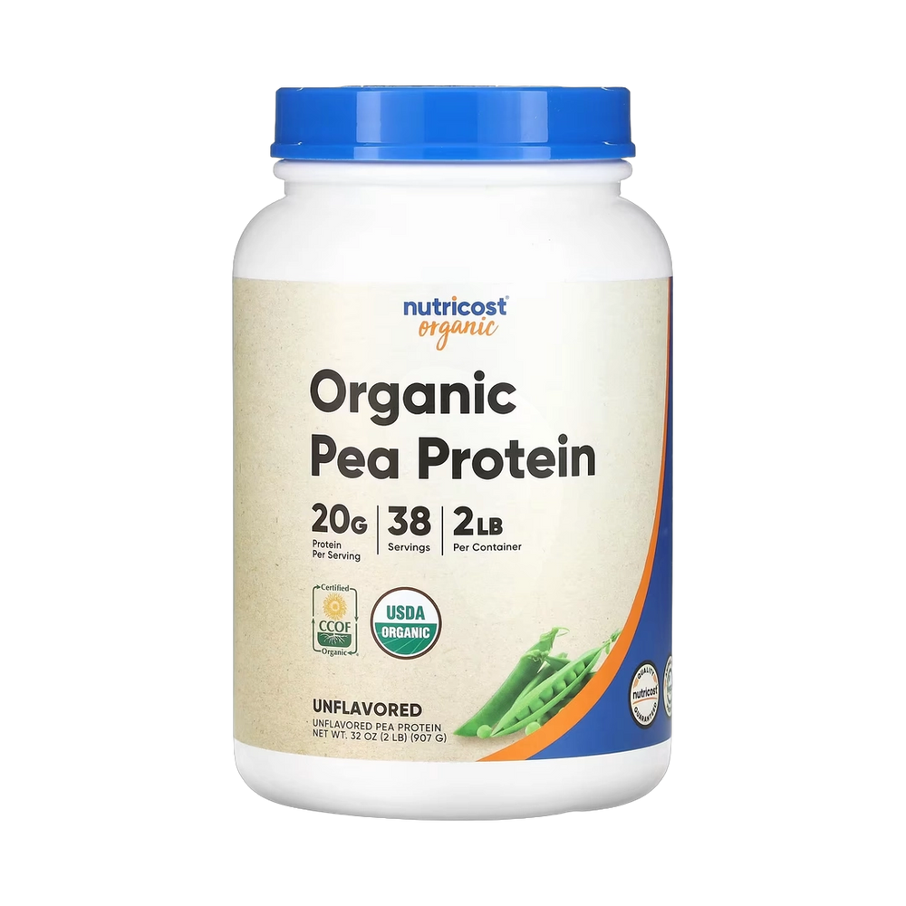 Nutricost, Organic Pea Protein, Unflavored, 2 lb, 907 g