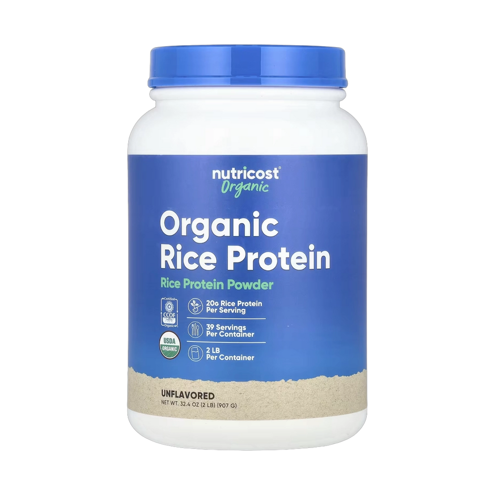 Nutricost, Organic Rice Protein Powder, Unflavored, 2 lb, 907 g