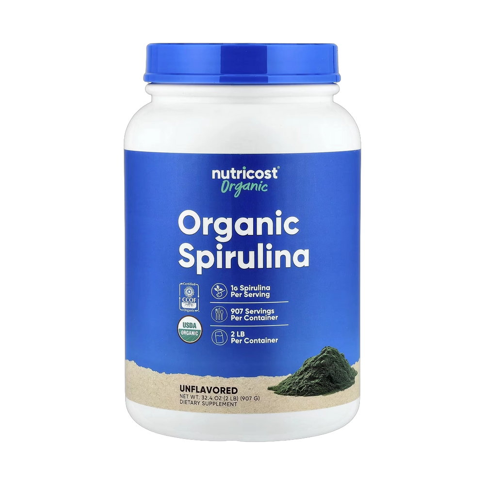 Nutricost, Organic Spirulina, Unflavored, 32.4 oz, 907 g