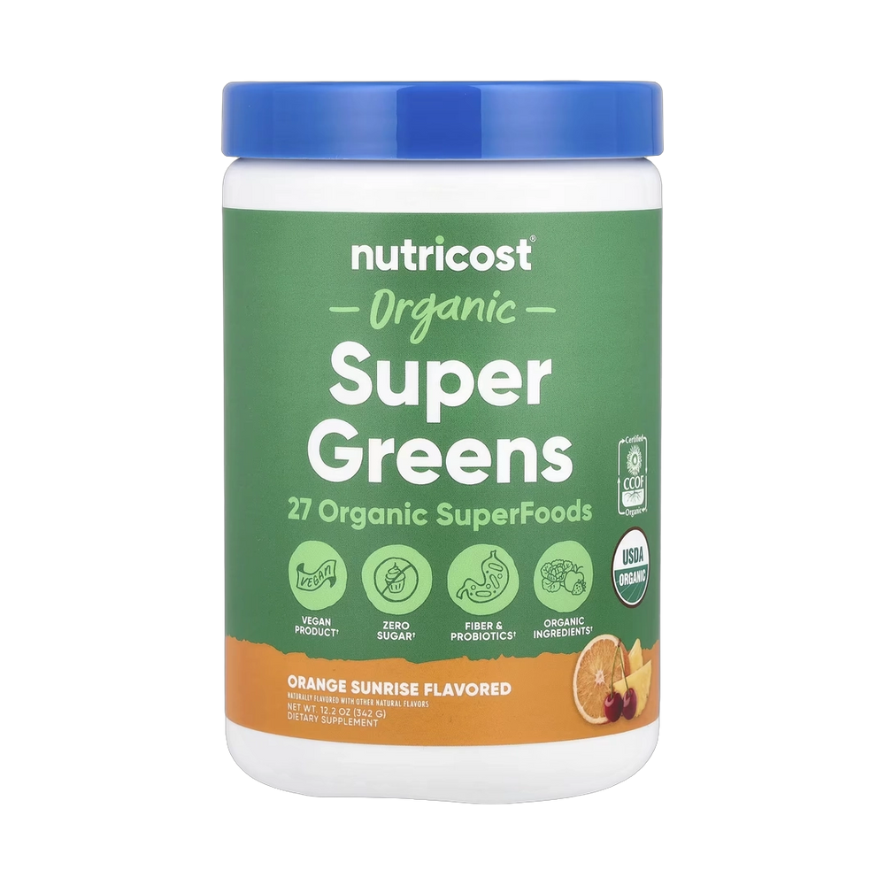 Nutricost, Organic Super Greens, Orange Sunrise, 12.2 oz (342 g)