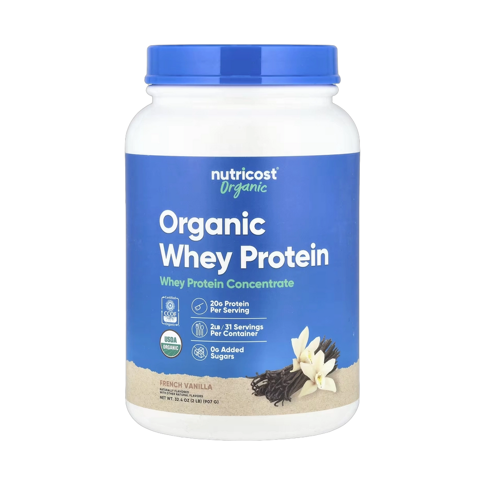 Nutricost, Organic Whey Protein, French Vanilla, 2 lb, 907 g