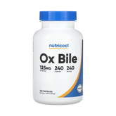 Nutricost, Ox Bile , 125 mg , 240 Capsules