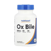 Nutricost, Ox Bile, 500 mg, 30 Capsules