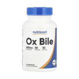 Nutricost, Ox Bile, 500 mg, 30 Capsules