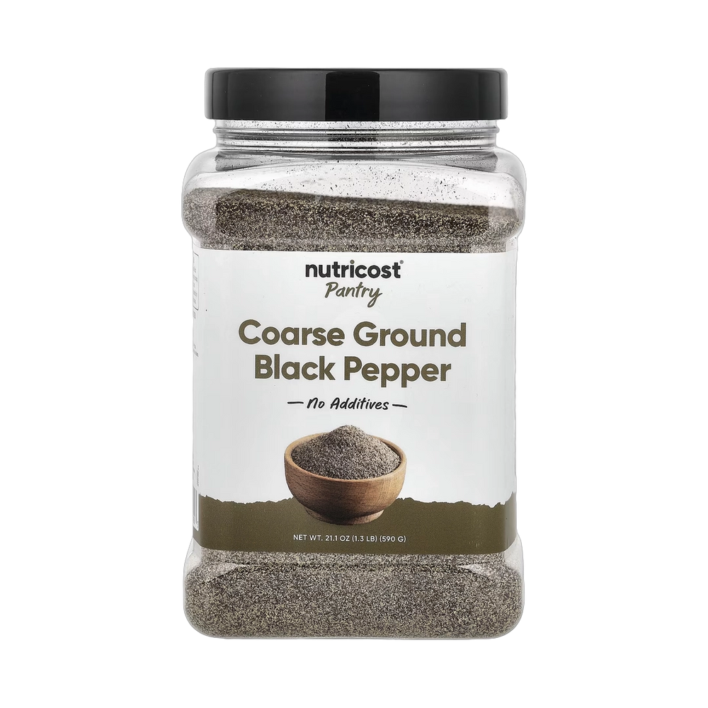 Nutricost, Pantry, Coarse Ground Black Pepper, 21.1 oz, 590 g