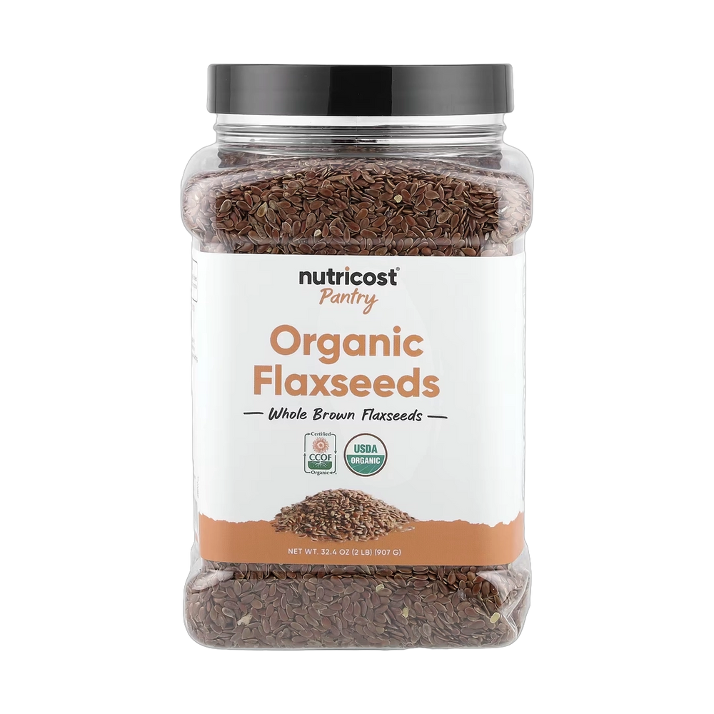 Nutricost, Pantry, Organic Flaxseeds, 32.4 oz, 907 g