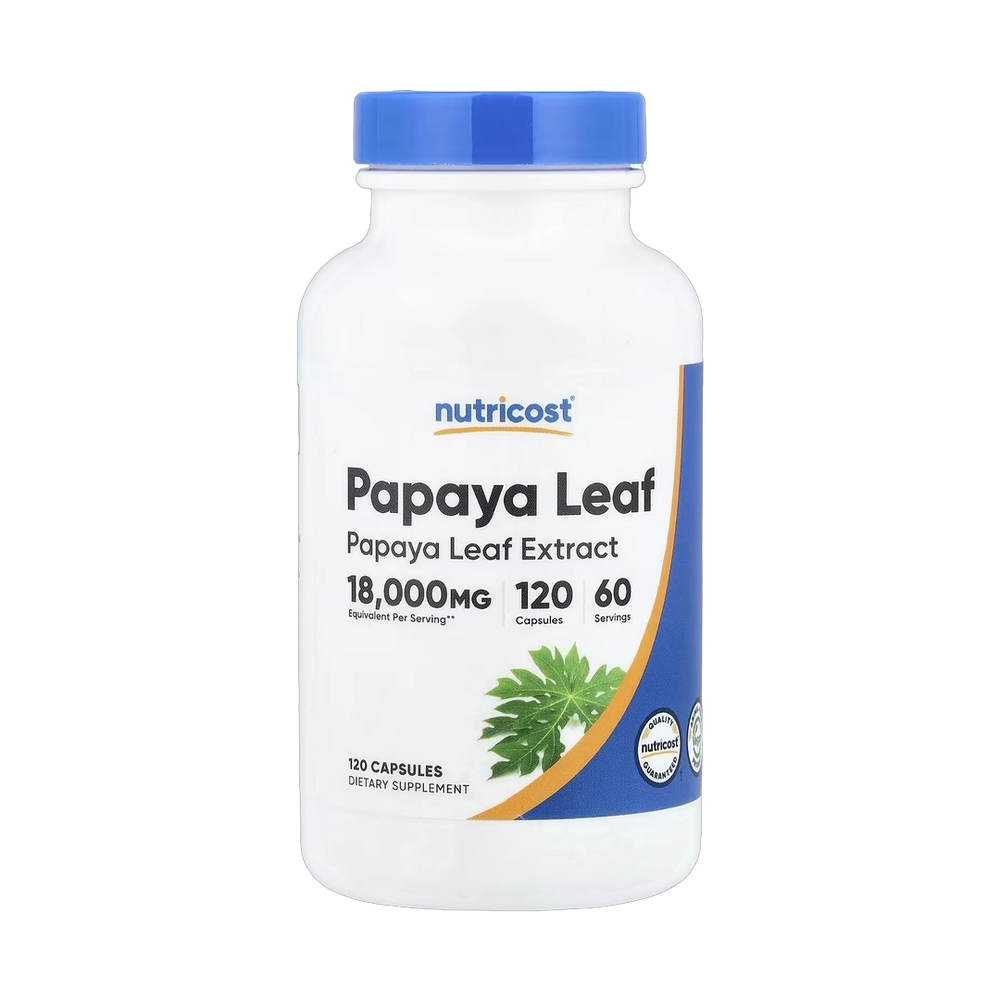 Nutricost, Papaya Leaf, 120 Capsules