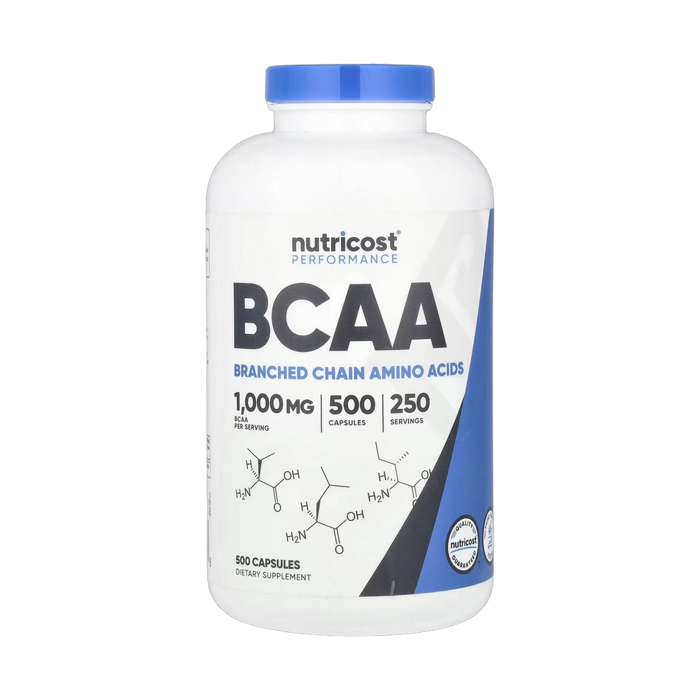Nutricost, Performance, BCAA, 500 Capsules