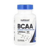 Nutricost, Performance, BCAA, 60 Capsules