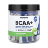 Nutricost, Performance, BCAA+, Green Apple, 20 Packets, 0.5 oz (13 g) Each
