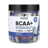 Nutricost, Performance, BCAA +, Variety Pack, 20 Packets, 0.5 oz (13-14 g) Each