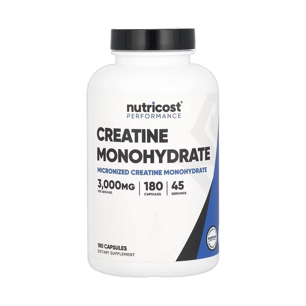 Nutricost, Performance, Creatine Monohydrate, 180 Capsules