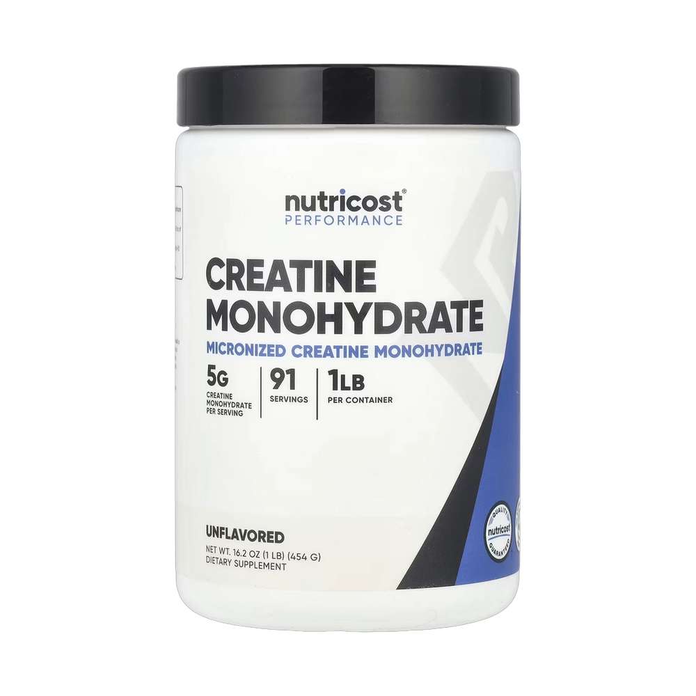 Nutricost, Performance, Creatine Monohydrate, Unflavored, 1 lb, 454 g