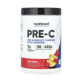 Nutricost, Performance, Pre-C, Pre-Workout Complex With Creatine, Fruit Punch, 1 lb, 453 g