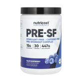 Nutricost, Performance, Pre-SF, Stimulant-Free Pre-Workout Complex, Blue Raspberry, 16 oz,447 g