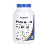 Nutricost, Potassium, 99 mg, 500 Capsules