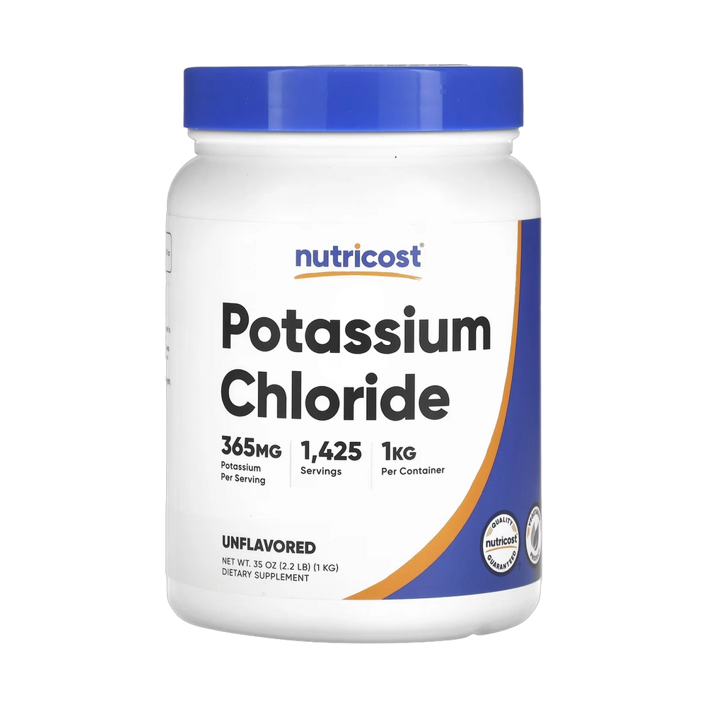 Nutricost, Potassium Chloride, Unflavored, 2.2 lbs, 1 kg
