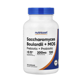 Nutricost, Saccharomyces Boulardii + MOS, 120 Capsules