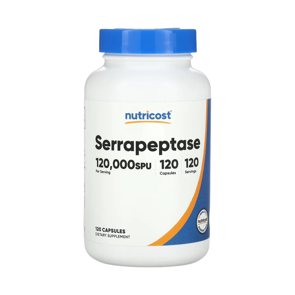 Nutricost, Serrapeptase, 60 mg (120,000 SPU), 120 Capsules