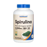 Nutricost, Spirulina, 180 Capsules