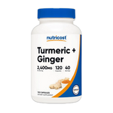 Nutricost, Turmeric + Ginger, 120 Capsules