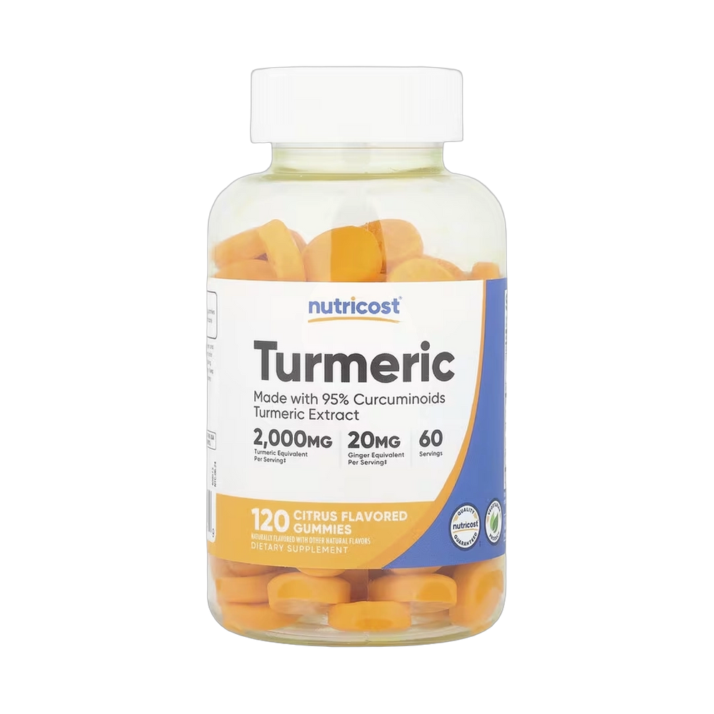 Nutricost, Turmeric Gummies, Citrus, 120 Gummies