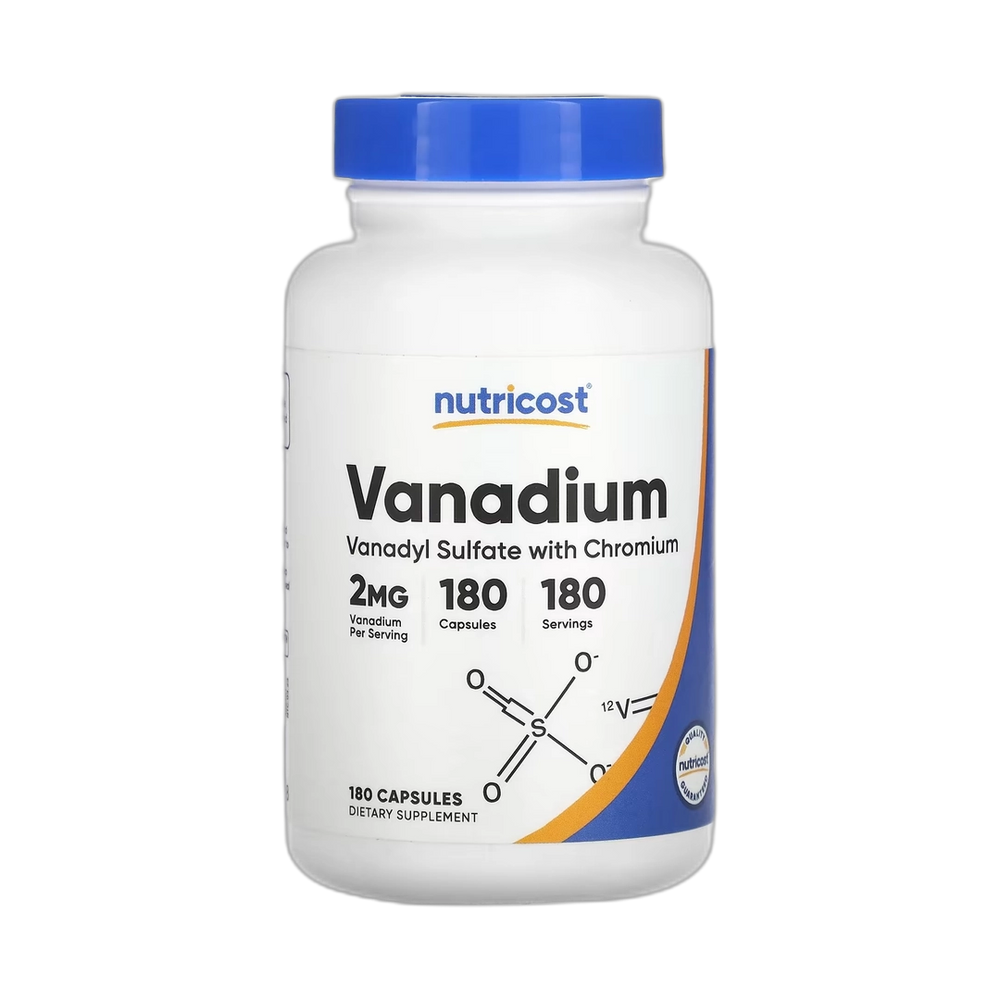 Nutricost, Vanadium , 2 mg , 180 Capsules