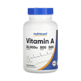 Nutricost, Vitamin A, 25,000 IU, 500 Softgels