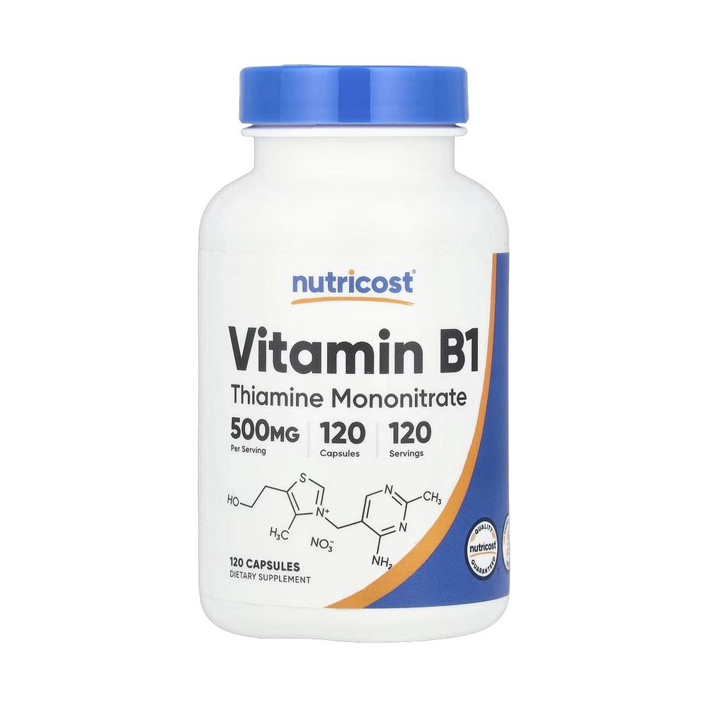 Nutricost, Vitamin B1, 500 mg, 120 Capsules