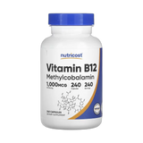Nutricost, Vitamin B12, 1,000 mcg, 240 Capsules