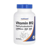 Nutricost, Vitamin B12, 2,000 mcg, 240 Capsules