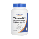 Nutricost, Vitamin B12, 5,000 mcg, 120 Capsules