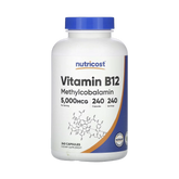 Nutricost, Vitamin B12, 5,000 mcg, 240 Capsules