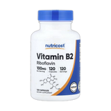 Nutricost, Vitamin B2, 100 mg, 120 Capsules