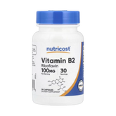 Nutricost, Vitamin B2, 100 mg, 30 Capsules