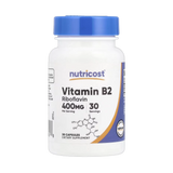 Nutricost, Vitamin B2, 400 mg, 30 Capsules