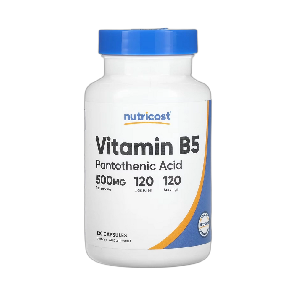 Nutricost, Vitamin B5, 500 mg, 120 Capsules
