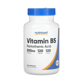 Nutricost, Vitamin B5, 500 mg, 120 Capsules