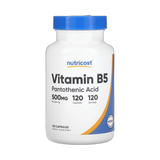 Nutricost, Vitamin B5, 500 mg, 120 Capsules