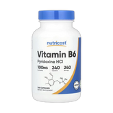 Nutricost, Vitamin B6, 100 mg, 240 Capsules
