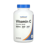 Nutricost, Vitamin C, 500 mg, 240 Capsules