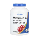 Nutricost, Vitamin C with Rose Hips, 1,000 mg, 240 Capsules