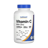 Nutricost, Vitamin C with Zinc, 240 Capsules