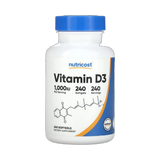 Nutricost, Vitamin D3, 1,000 IU, 240 Softgels
