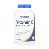 Nutricost, Vitamin E, 180 mg (400 IU), 240 Softgels