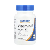 Nutricost, Vitamin E, 180 mg (400 IU), 30 Softgels