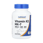 Nutricost, Vitamin K2 MK-7, 100 mcg, 240 Softgels